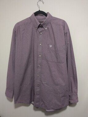 Ariat | Men's Flin Printed Shirt In Purple